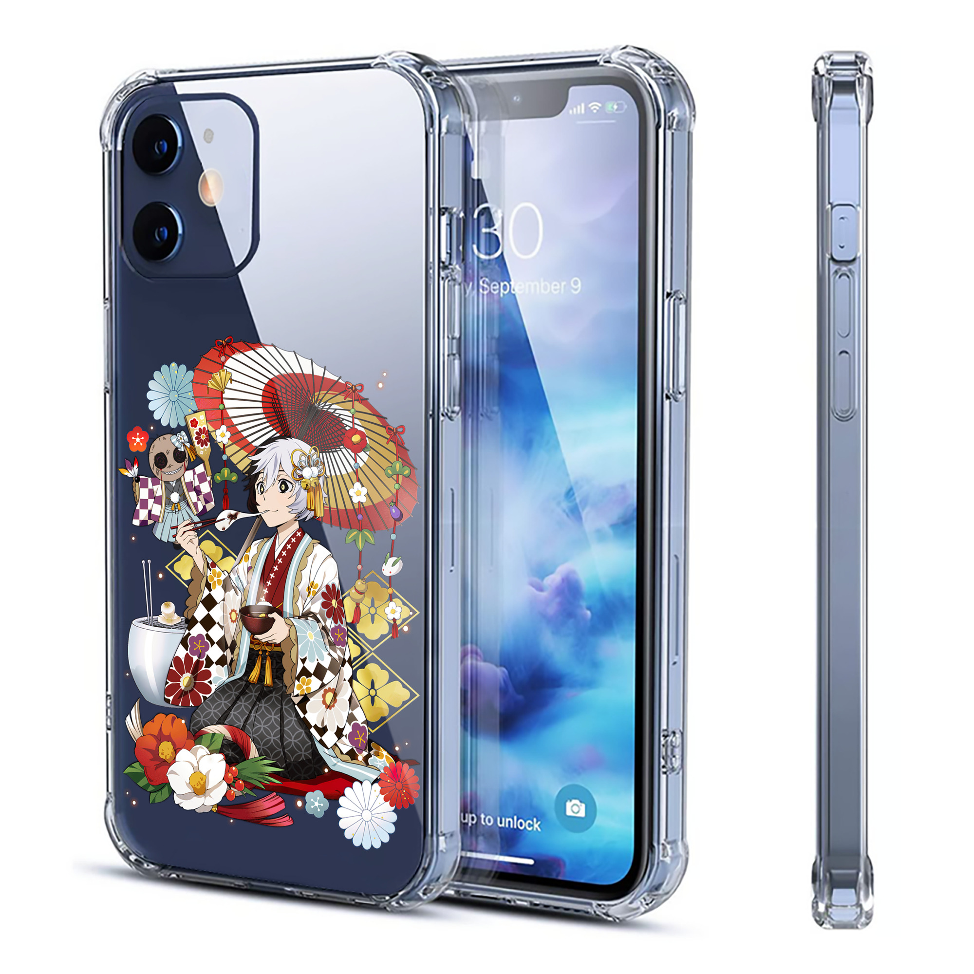 （画像用） 文豪ストレイドッグス Bungo Stray Dogs 【iPhone 12シリーズ対応】透明スマホケース（クリアソフトケース）